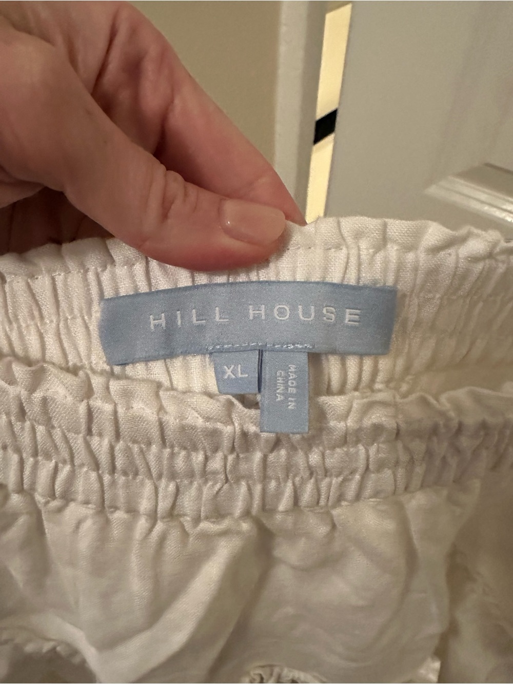 Hill House White Ruffled Linen Paz Set - Picture 5 of 5
